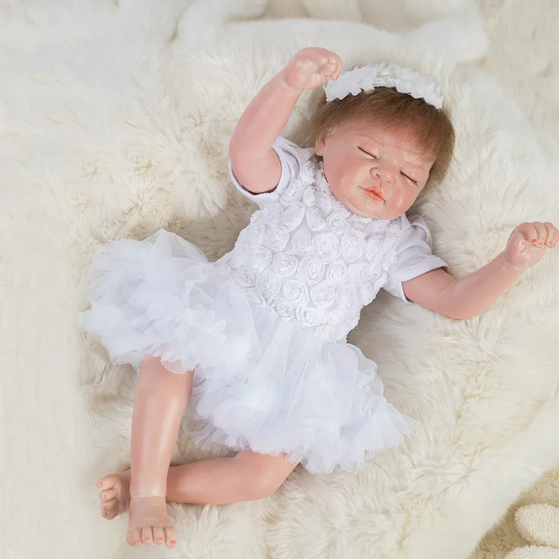 Новое поступление 48 см мягкая силиконовая искусственная реальная кукла детские