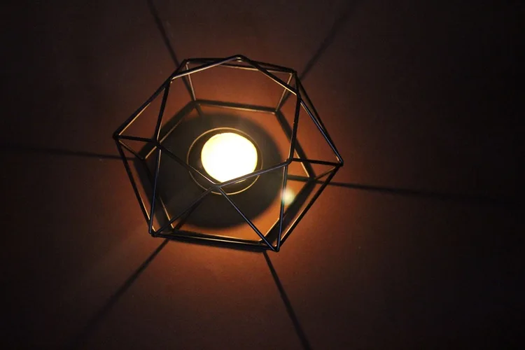 1 предмет лидер продаж в виде геометрических фигур металла Tealight подсвечники