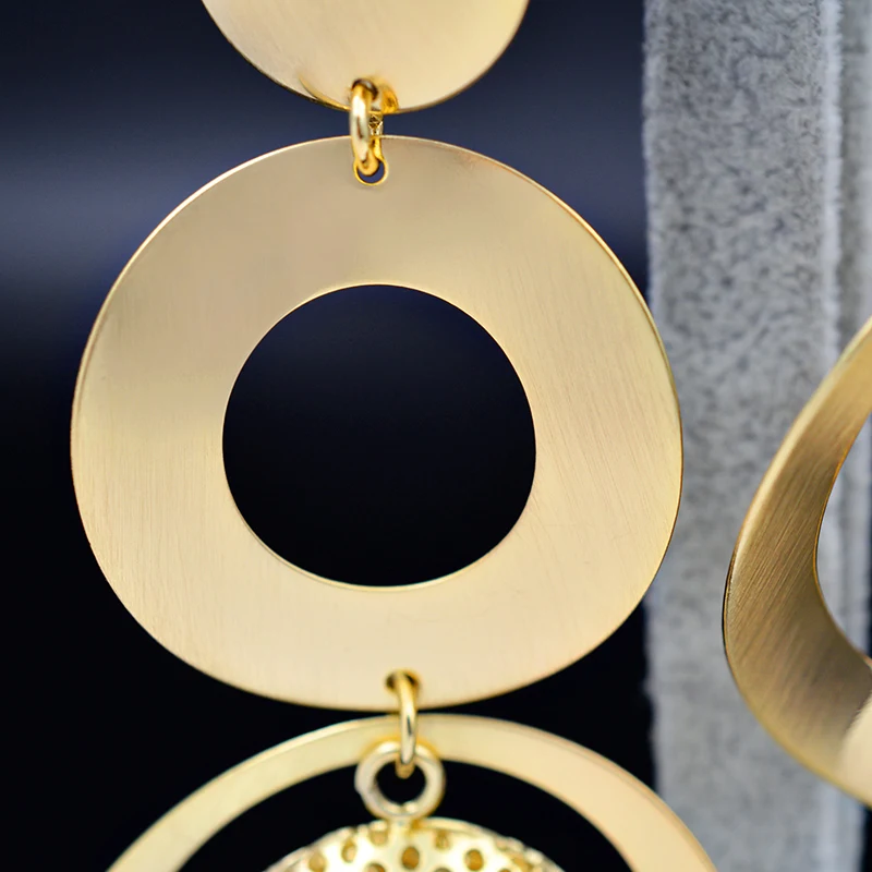 ZEADear Jewelry Vintage Big Earrings Long Drop Dangle Twisted Fairy Round For Party Wedding Daily Wear | Украшения и аксессуары