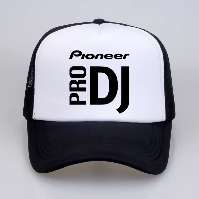 Gorra de béisbol con malla para hombre y mujer, gorro de béisbol con estampado de Pioneer, DJ PRO, Snapback, unisex