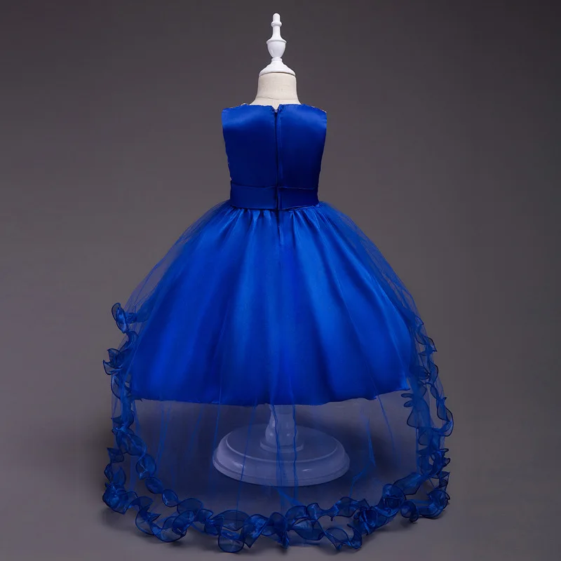 Fancy Gorgeous Girls Boutique Clothing Princess Girl Dresses for Wedding and Party Cocktail Pageant Gowns Asymmetric Kids Dress | Детская