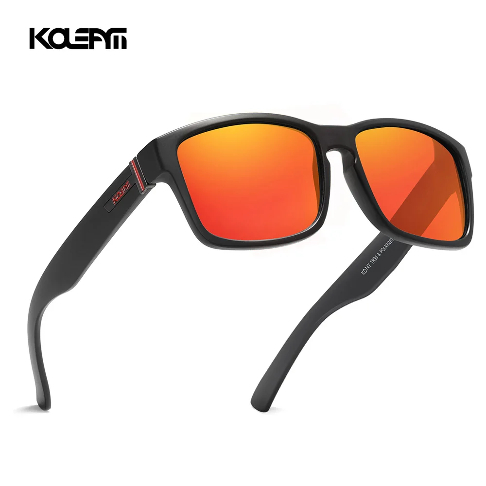 

KDEAM Classic Polarized Sunglasses Men 100% UV Protection TR90 Unbreakable Frame Square Oversized Outdoor Eyewear Women KD747-C3