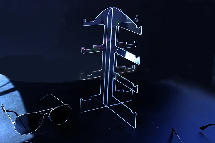 Прозрачная акриловая 4 пары очков подставка для ювелирных изделий держатель