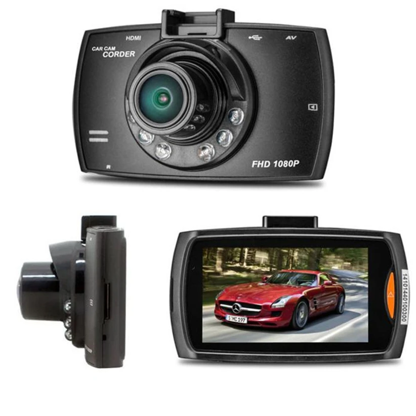 1080 P 2 7 'HD ЖК дисплей сдвоенный объектив автомобиль тире камера видео DVR Cam