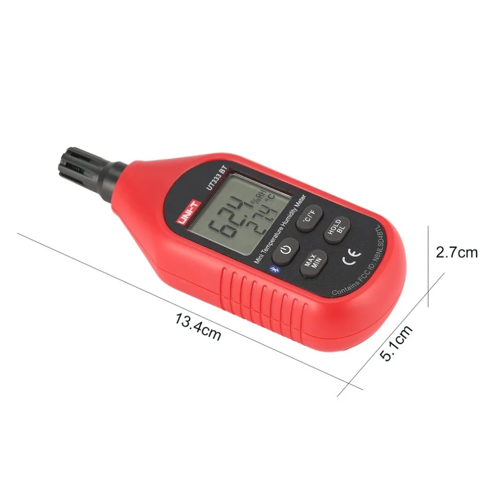 UNI-T UT333BT Bluetooth термометр-гигрометр Цифровой ЖК-дисплей Air Температура измеритель