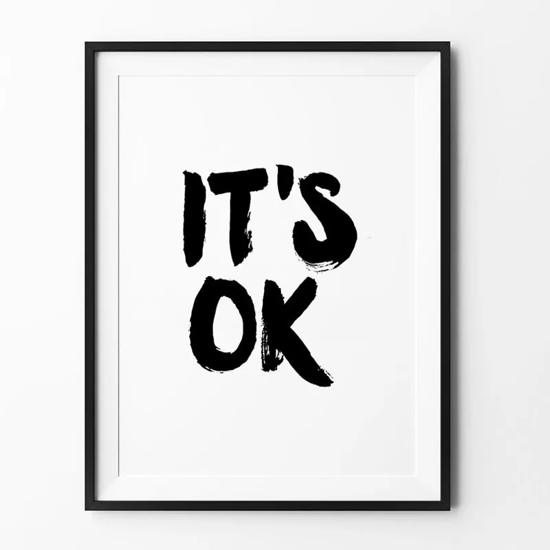Это нормально вдохновляющий плакат Настенный декор mottos мотивационный домашний