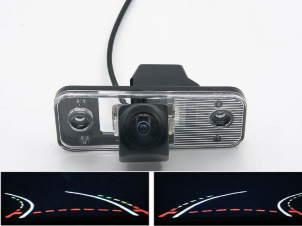 

Fisheye 1080P Trajectory Tracks Car Rear view Camera For Hyundai Azera SantaFe Santa Fe IX45 2009 2010 2011 2012 Reverse Camera