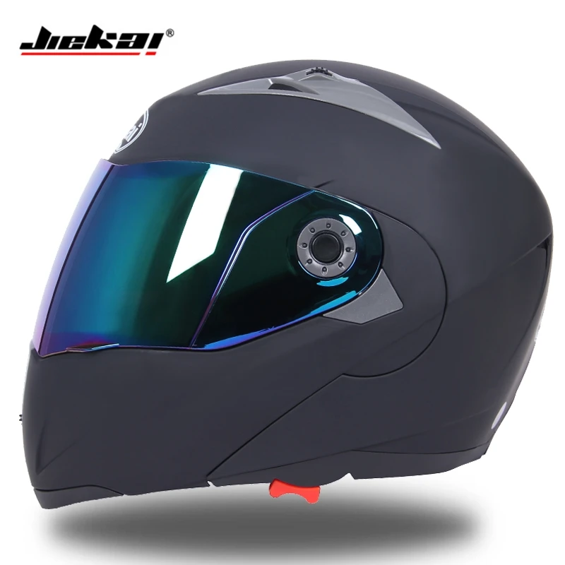 Модуль флип moto rcycle двойной зеркальный шлем бездорожье полный шлем capacete cascos para moto DOT одобрение JIEKAI-105 - Цвет: b13