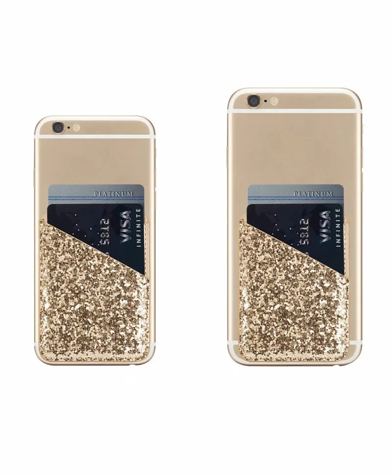 Задняя крышка Fundas Coque 3M клейкая блестящая наклейка ID Кредитная карта Карманный чехол держатель для iPhone samsung смартфон телефон сумка