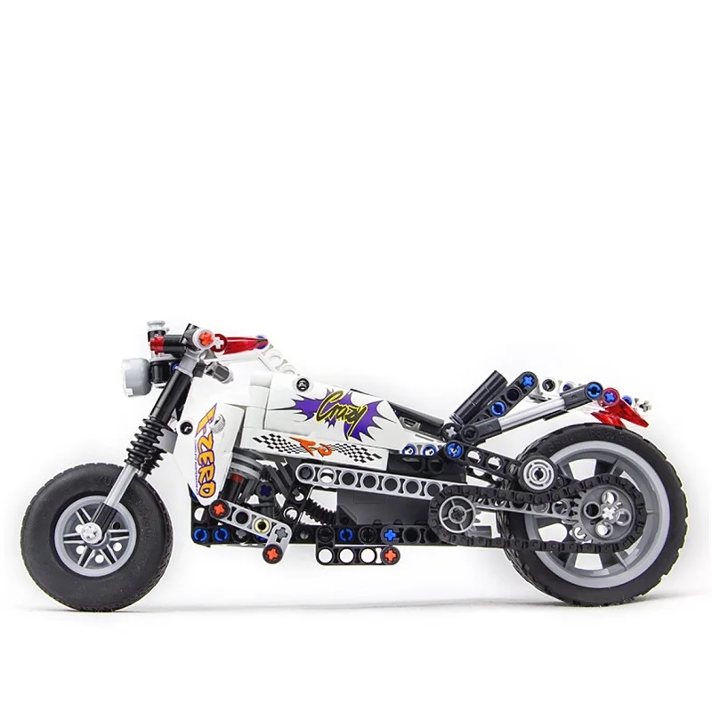 Горячая 281 шт. техника модель мотоцикла Harley транспортное средство конструктор