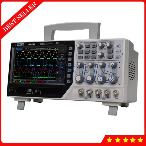 Hantek DSO4254B USB 250 мгц 4 канальный осциллограф цена с цифровым хранилищем функция