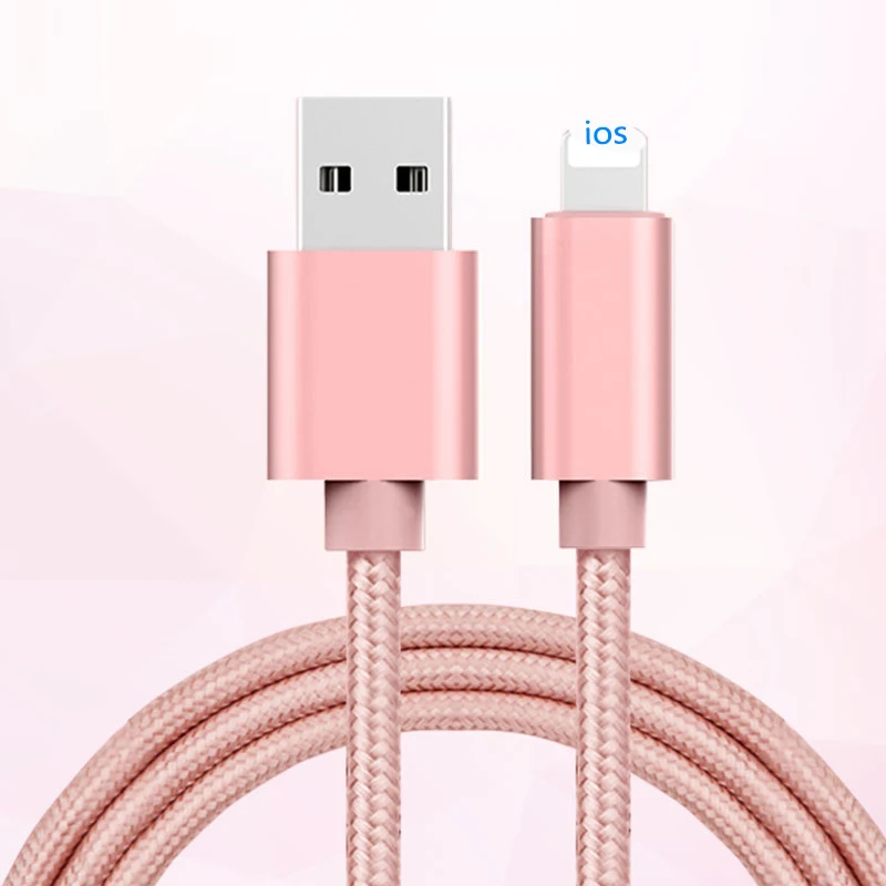 Двойной зарядное устройство USB& type C USB 3,1 зарядный кабель для передачи данных для Huawei Honor 8 P9 для iphone 7S Galaxy S6 USB зарядное устройство Micro кабель - Тип штекера: Rose IOS cable