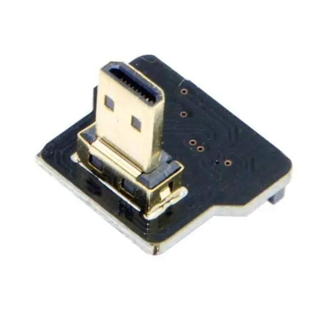 FPV микро HDMI Тип D вверх и вниз Угловой 90 градусов Мужской Женский Разъем для HDTV