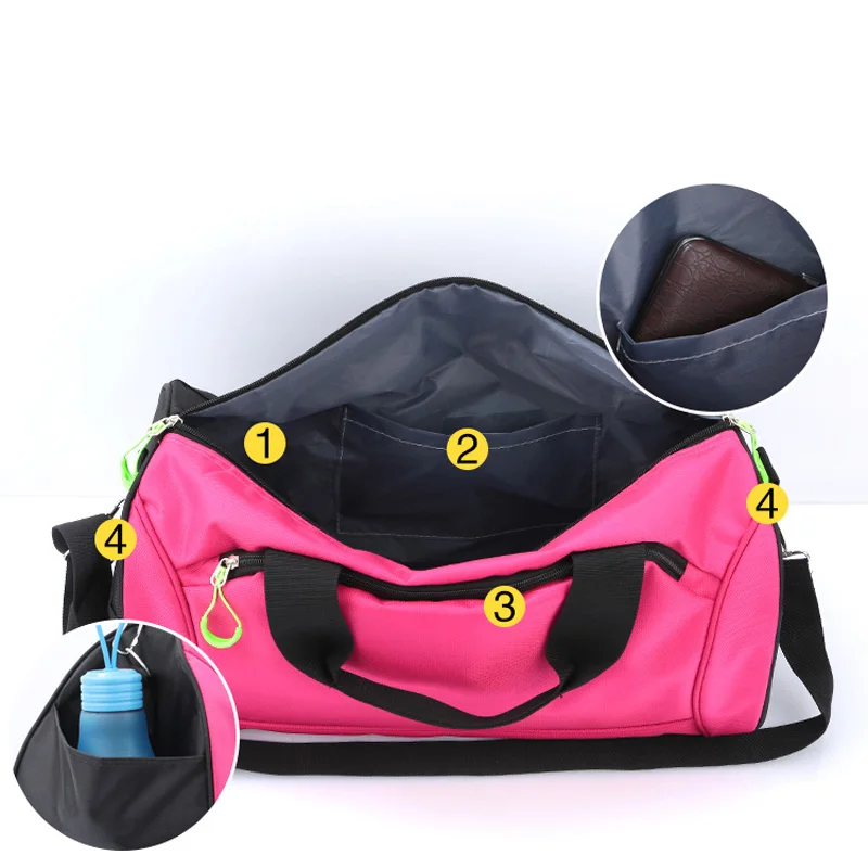 Популярная Водонепроницаемая нейлоновая спортивная сумка для спортзала мужчин