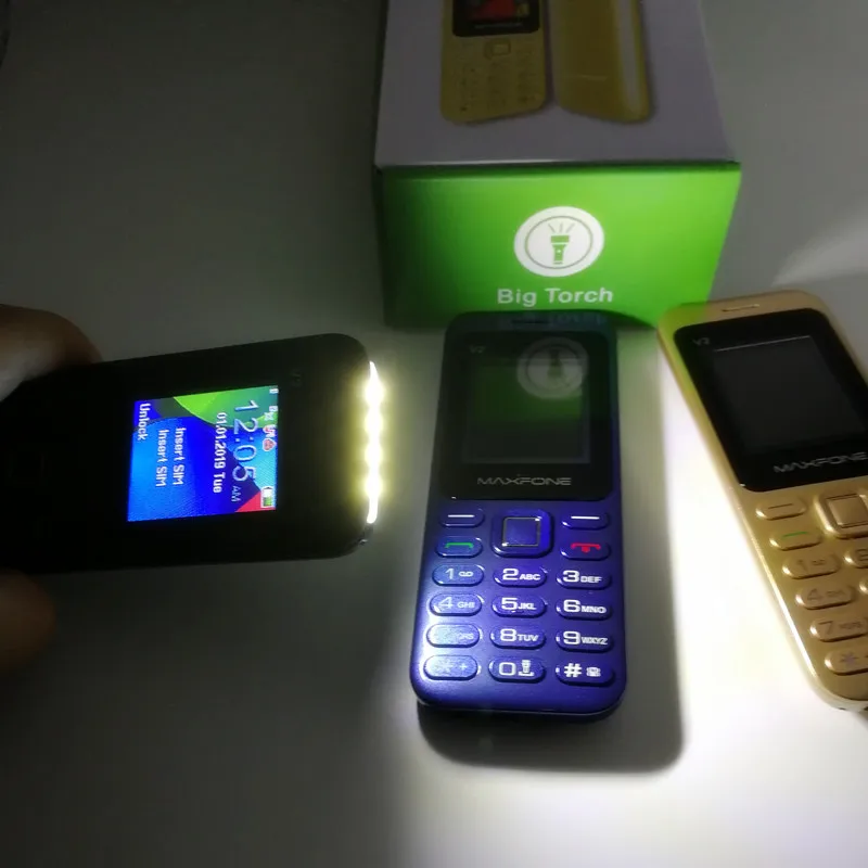 Maxfone V2 оригинальный кнопочный сотовый телефон с 1 77 дюймов Экран Dual Sim Камера Bluethooth