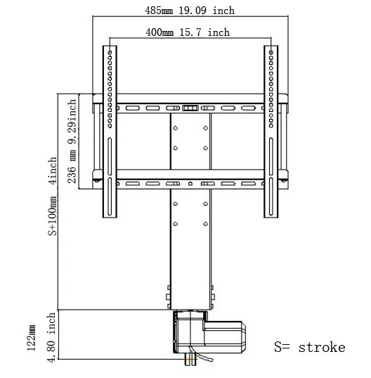 42-дюймовая ЖК-телевизор с плоским экраном подъемник для шкафа под ТВ может быть