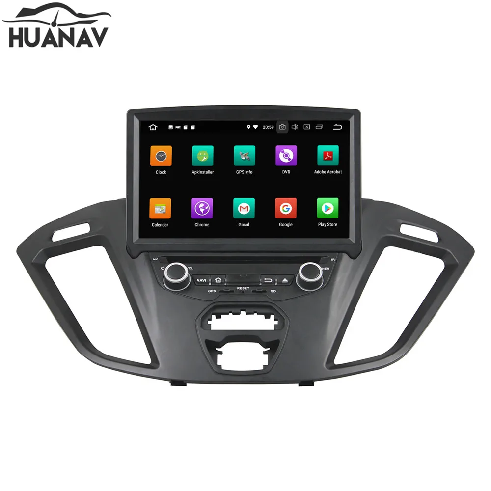 HUANVA Android 8 0 CD DVD плеер GPS навигация для Ford Transit Custom 2016 мультимедийный магнитофон
