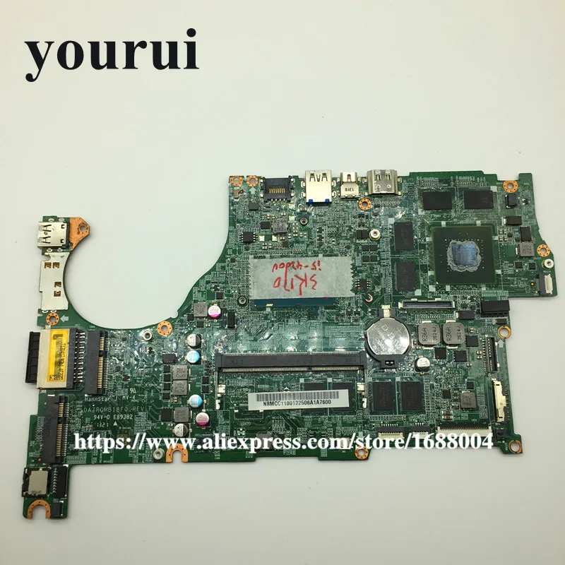 DAZRQMB18F0 REV F NBMCC11001 NB. MCC11.001 для Acer Aspire V5-573 v5-573g материнской GeForce GT750M+ i5-4200U