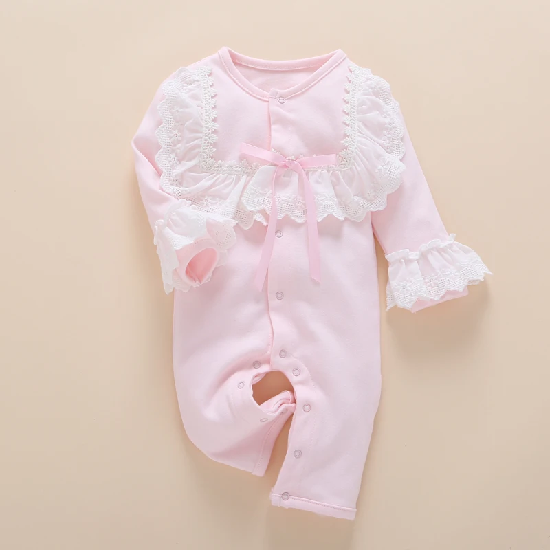 Кружевной Детский комбинезон Комплект одежды Коллекция 2017 года Сезон весна лето