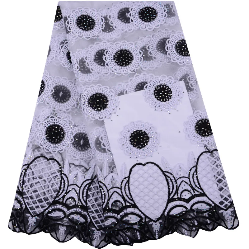 

Latest Design Milk Silk Nigerian Lace Fabrics African Lace Fabrics High Quality Guipure French Net Lace Fabric For Wedding A1499