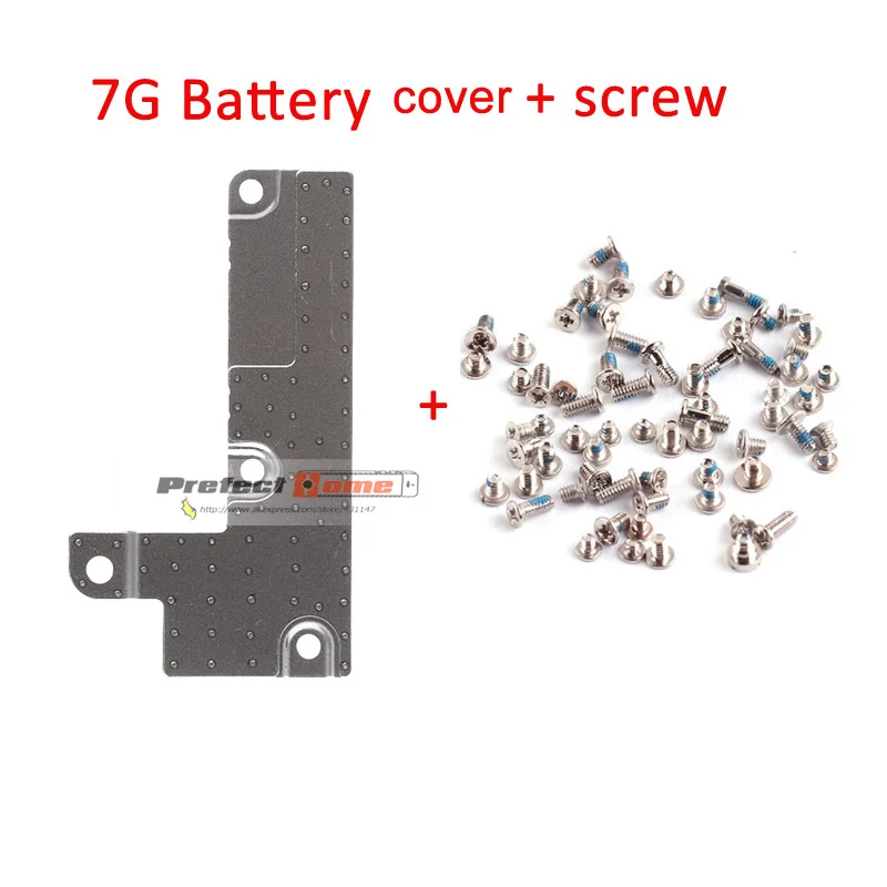 7G battery screws Батарея FPC гибкий кабель крышка+ Полный Винты для iphone 5 5S 6 6S 7 8 plus внутренний металлический кронштейн клип держатель запчасти - Цвет: 7G battery screws