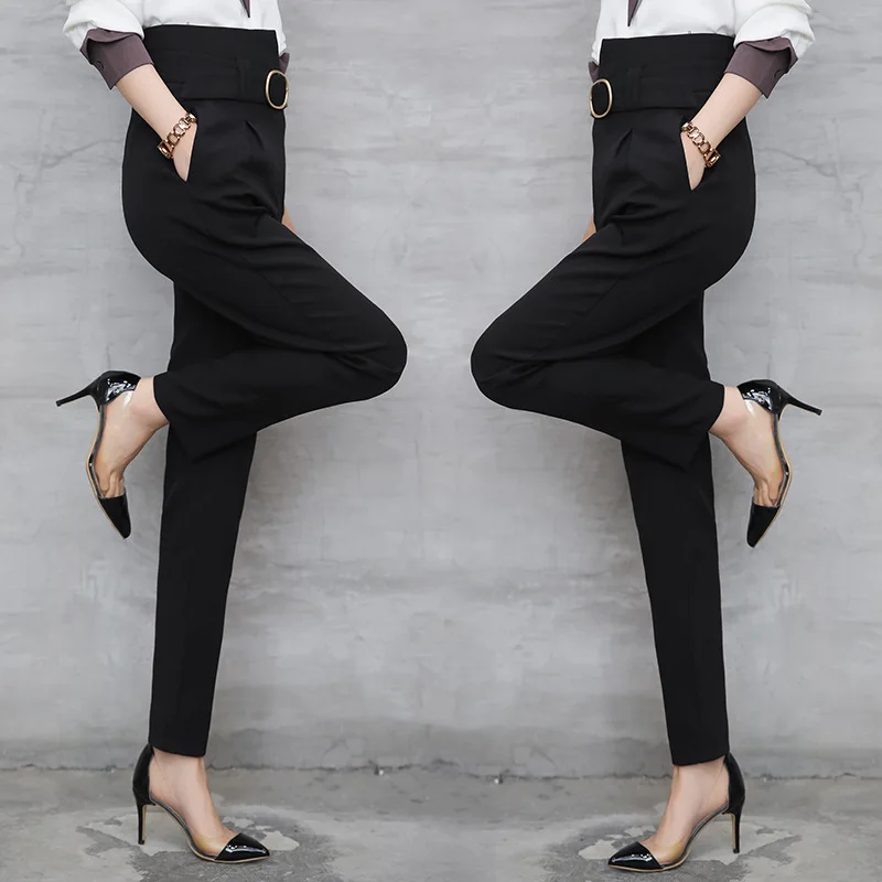 Новинка весны осенние штаны женский Дикий свободные шаровары был тонкий ноги