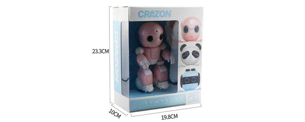 EBOYU Crazon 1802 Смарт RC робот игрушка Интеллектуальный рост робот музыка танец сообщение запись RC робот игрушка для домашних животных для детей подарок