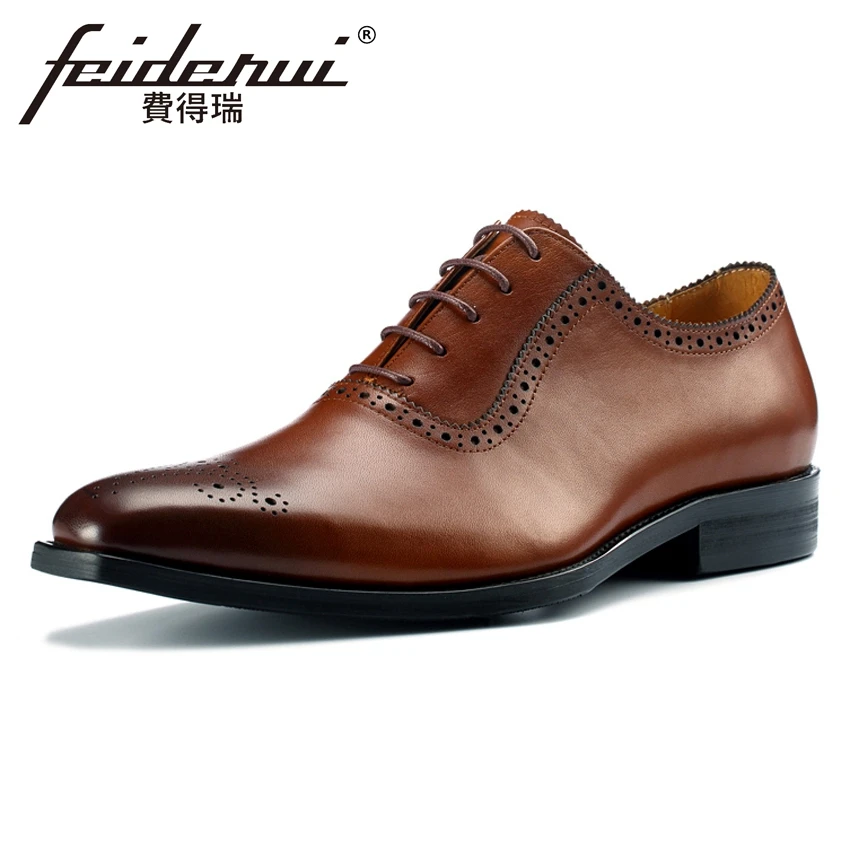 Мужские туфли оксфорды ручной работы из натуральной кожи с острым носком|Туфли| |
