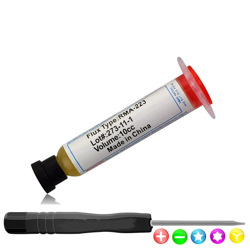 1 шт. Горячая DIY паяльная паста 10cc флюсовая Смазка RMA223 RMA-223 для чипов компьютера телефона светодиодный BGA SMD PGA PCB инструмент для ремонта