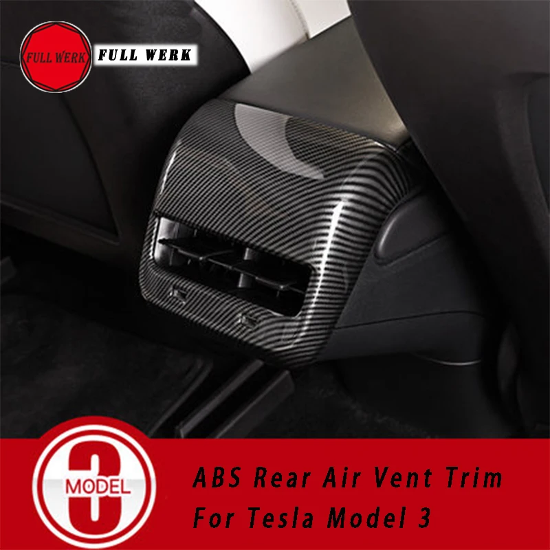 

Наклейка на задний подлокотник автомобиля Tesla Model 3, 1 шт.