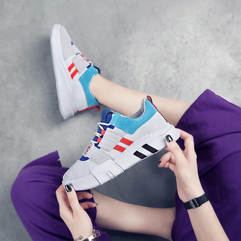 Разноцветные сникерсы Женская Повседневная Вулканизированная обувь