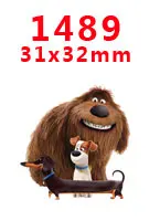Новое поступление,, 30 шт./упак., напечатанный плоский полимер, плоская задняя смола для украшения волос, бант, PR1428 - Цвет: PR1489