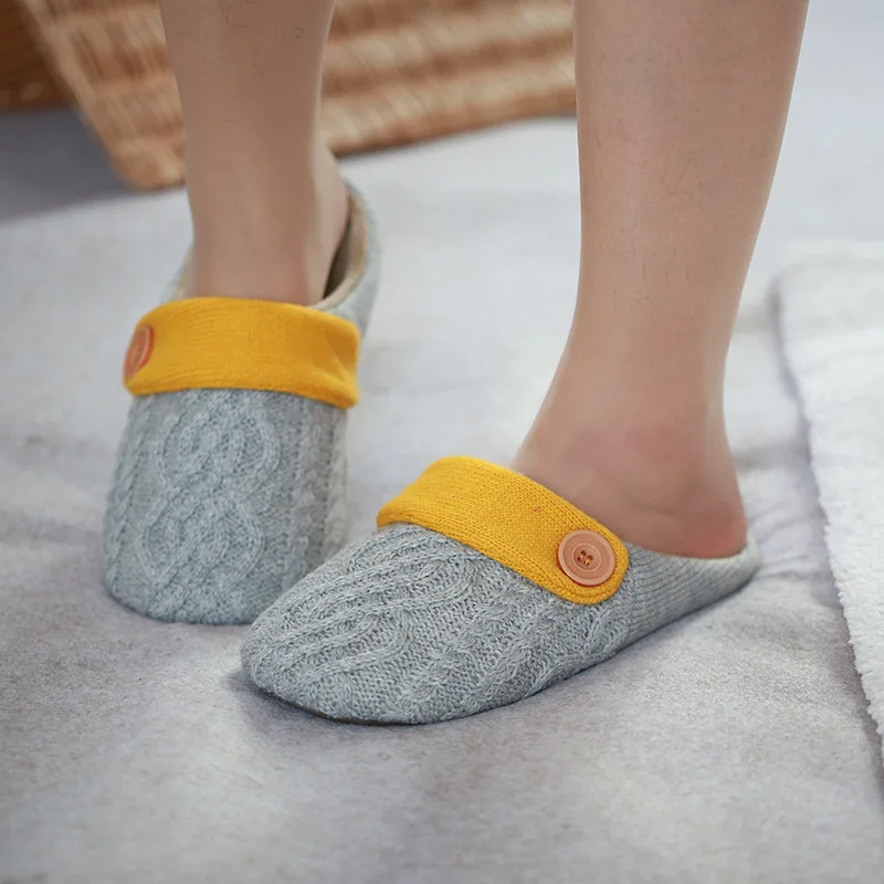 

New Winter Children's Cotton Warm Slippers Family Matching Couples Wool Slippers Home Indoor Soft Bottom Baby House Floor Shoes