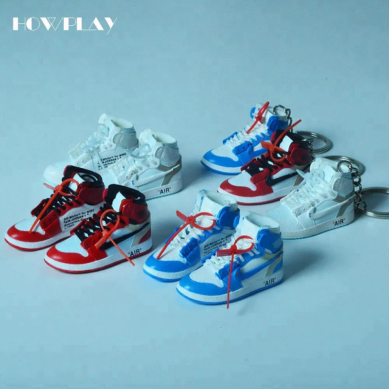 Howplay AJ1 OW брелок в виде кроссовка 3D jordan подвеска на рюкзак Баскетбольная обувь