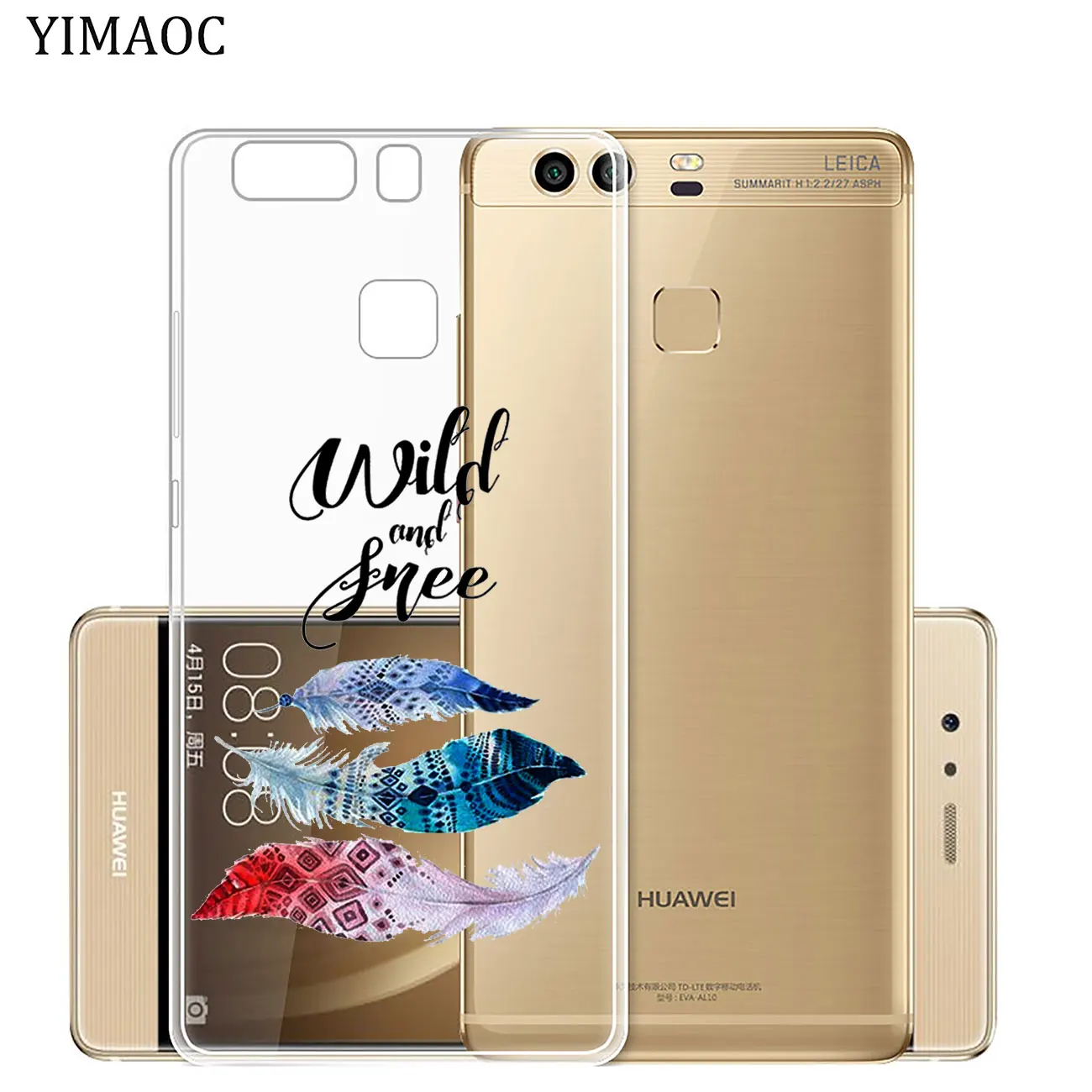 Мягкий силиконовый чехол YIMAOC Young Wild Freelance и Free для Huawei P30 P20 Pro P10 P8 P9 Lite 2017 2016 2015 P smart Z