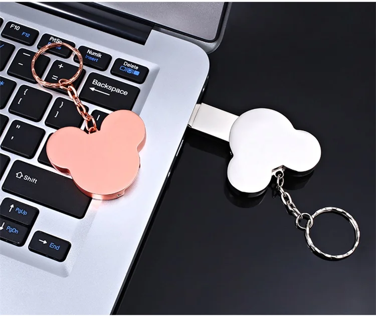 

Hot Sale Mickey USB 2.0 Flash Drive 4GB 8GB 16GB 32GB 64GB pen drive memory Disk Gift metal 128GB 256GB Drive USB Drive