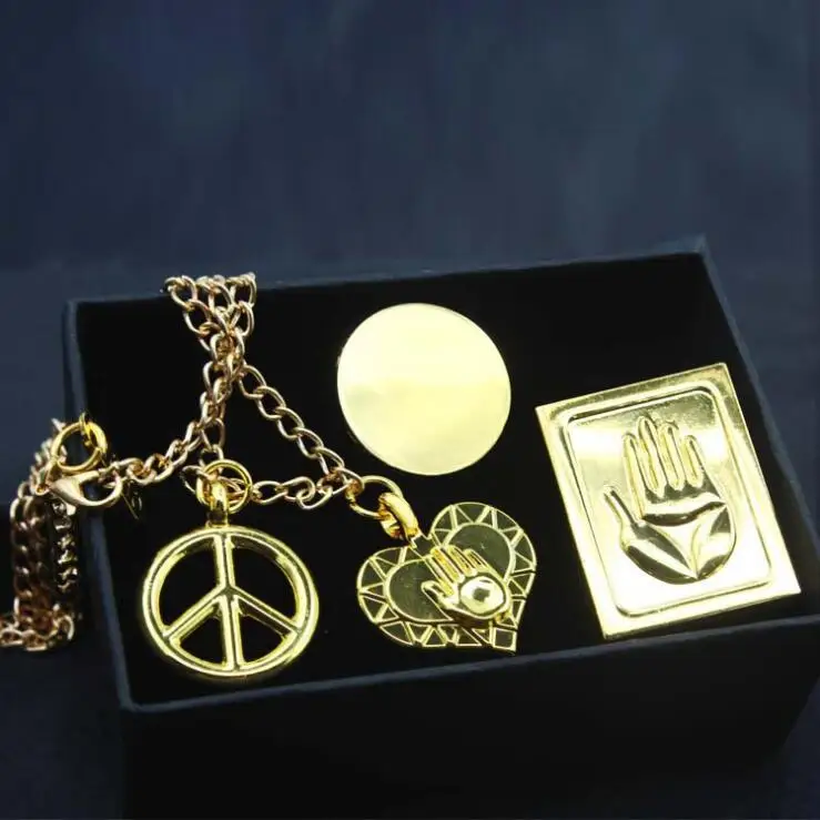 Аниме Джоджо Необычные Приключения Kujo Jotaro значки брошь ожерелье Косплей