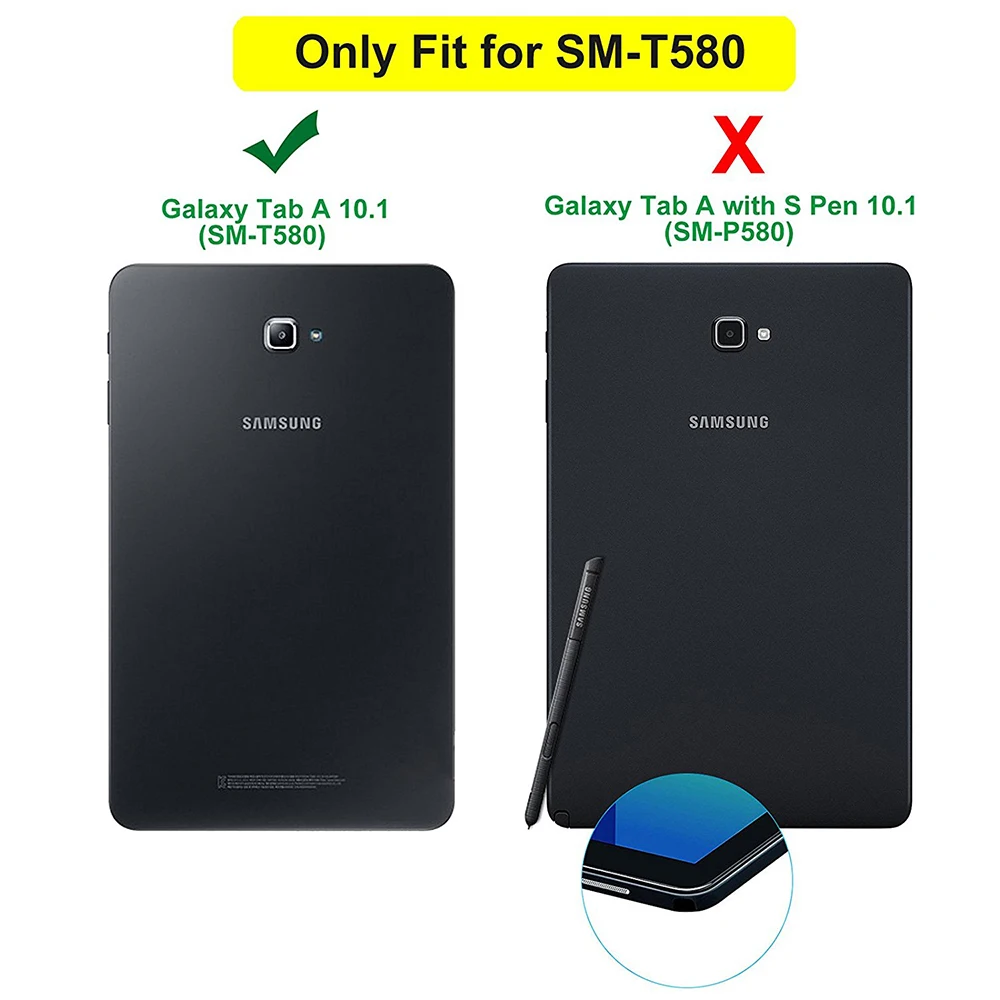 Bencus sm-t580 t585 Роскошные модные искусственная кожа флип Стенд кошелек чехол для Samsung