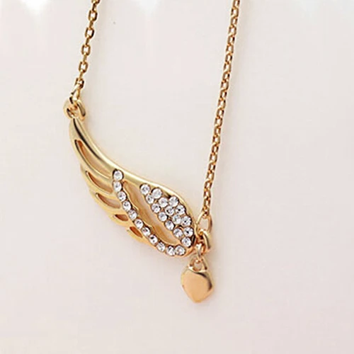 Женское ожерелье с подвеской в виде крыльев Ангела модное сердца|chain necklace|fashion necklacenecklace fashion |