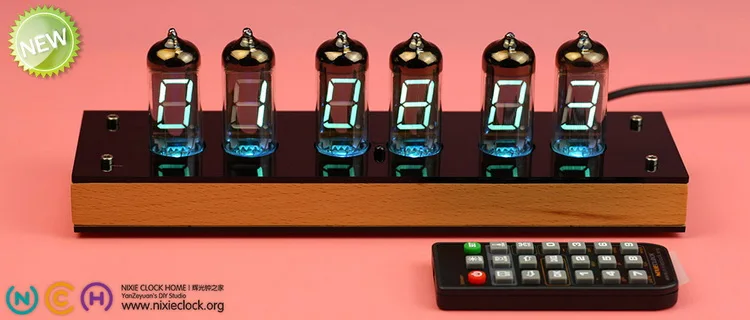 Супер Распродажа! 6 бит IV11 светодиодные светящиеся цифровые часы Nixie Tube набор