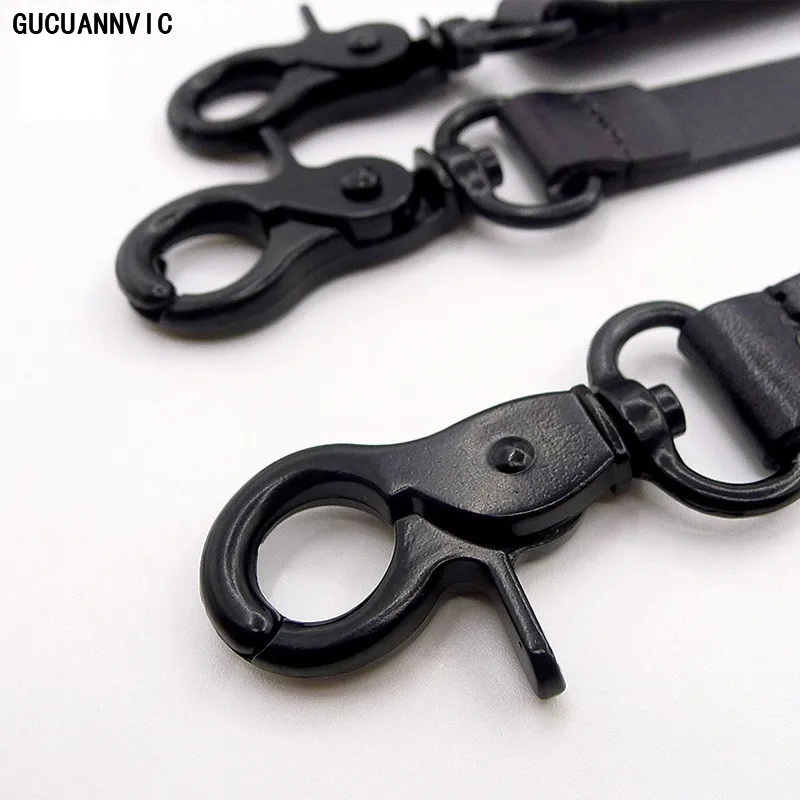 Высококачественный черный крюк ретро-моды бретель Cam Men Strap Женские кожаные подтяжки джинсы женские Модный дикий ремень женский портупея