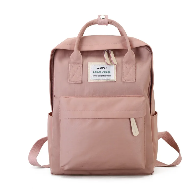 pink 2 Рюкзак женский модный водонепроницаемый ткань Mochila путешествия рюкзак школьный студенческий мешок ноутбук Книга сумка для хранения - Цвет: pink 2
