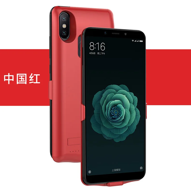 6800 мАч Батарея чехол для Xiaomi Mi 6x Smart Зарядное устройство Капа Fundas Coque xiaomi |