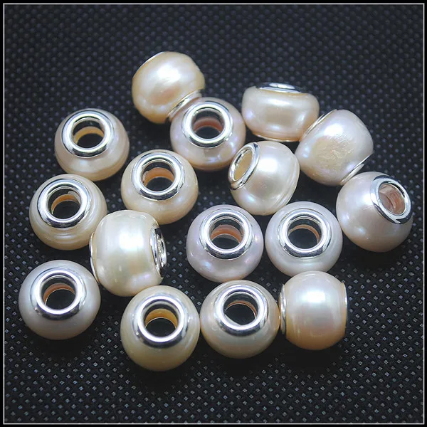 Golden pearl 3 шт. натуральные кристальночистые жемчужные бусины Большой жемчуг с отверстиями бусины для shaballa аксессуары бусы 8x12 мм стерлингового серебра - Цвет: Golden pearl