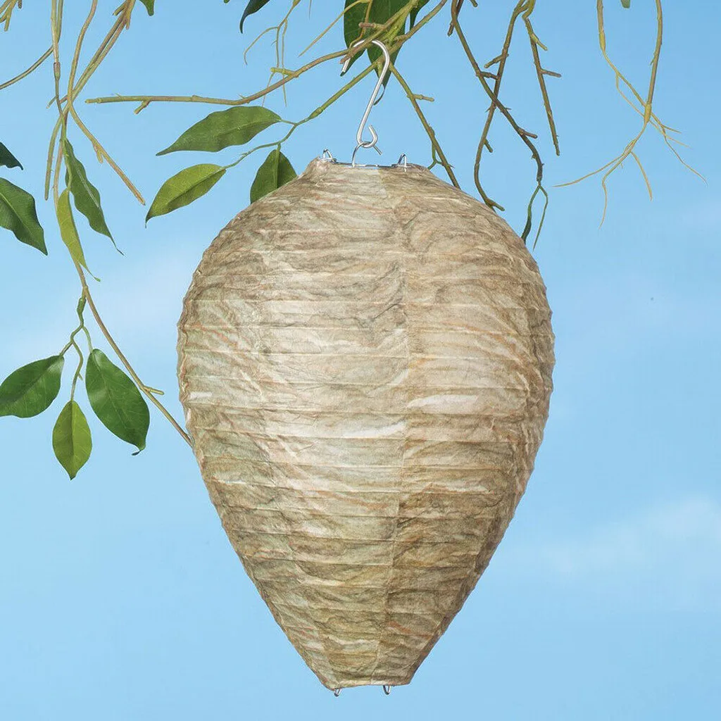 

Wasp Bee Trap Fly Insect Simulated Wasp Nest Effective Safe Non-toxic Hanging Wasp Deterrent For Wasps Hornets