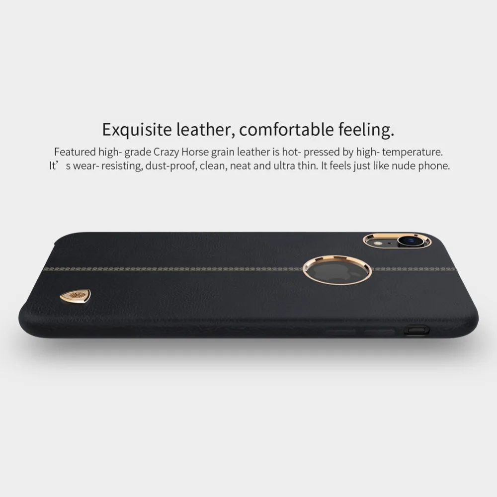 Чехол для iPhone XR Nillkin Englon, кожаный чехол для телефона iPhone XR, роскошный Винтажный чехол-накладка для iPhone XR, броня, чехол для телефона