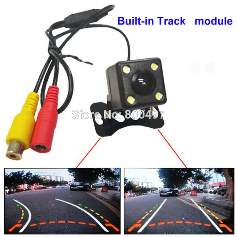 

Newest Car Intelligent Reverse Dynamic Trajectory Track Camera 170 Angel HD CCD 700 TV Line IP68 Rear View Vehicle Camera