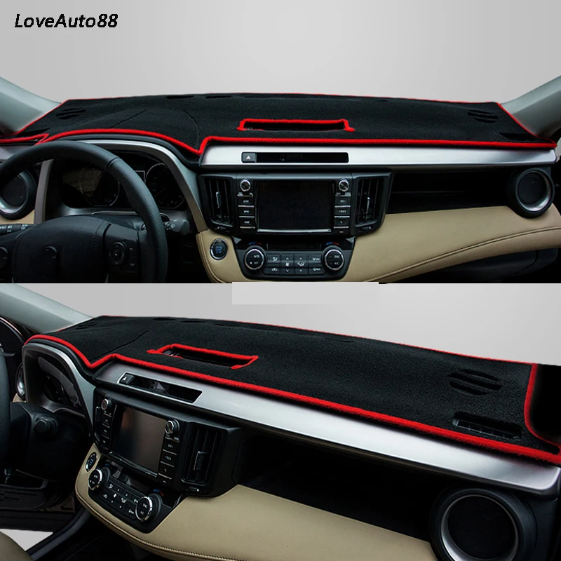 

Left Right Hand Drive Dashboard Cover Mat Sun Shade Cushion Pad Protector Carpet Trim For Toyota RAV4 Rav-4 2013-2018 2009-2012