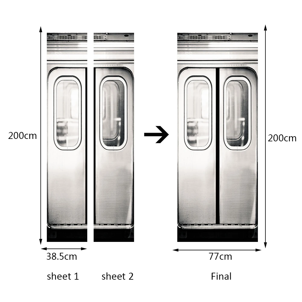 Домашние креативные наклейки на двери сделай сам рисунок для метро поезда