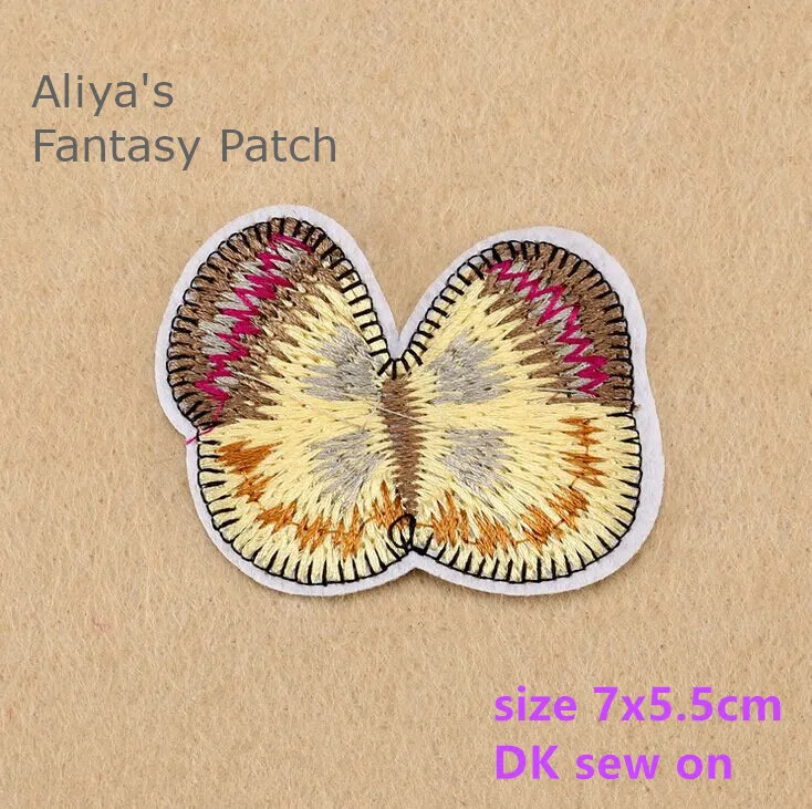 1 шт. вышитые нашивки с бабочками тканевые аксессуары популярная одежда сумка